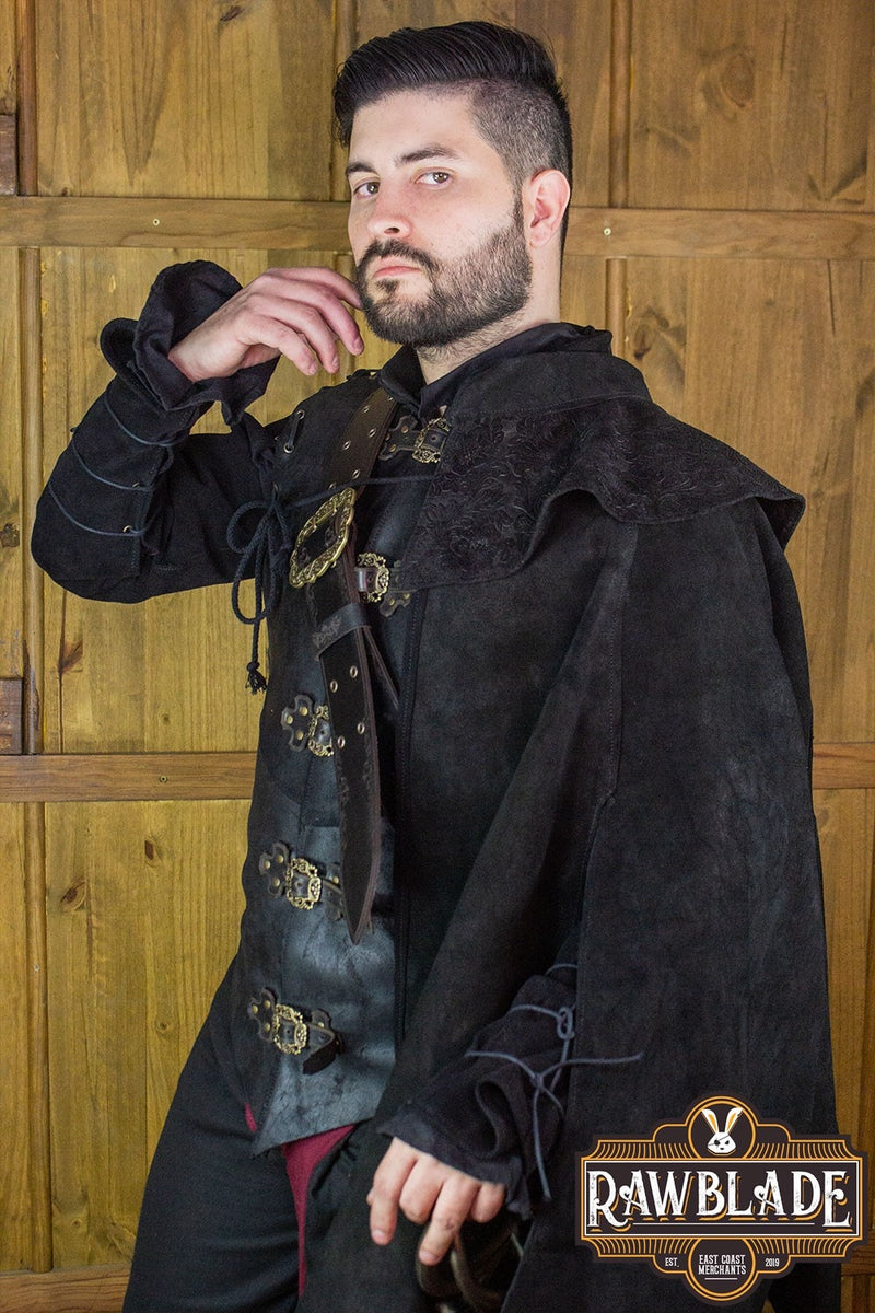 Agrippa mantel- Zwart