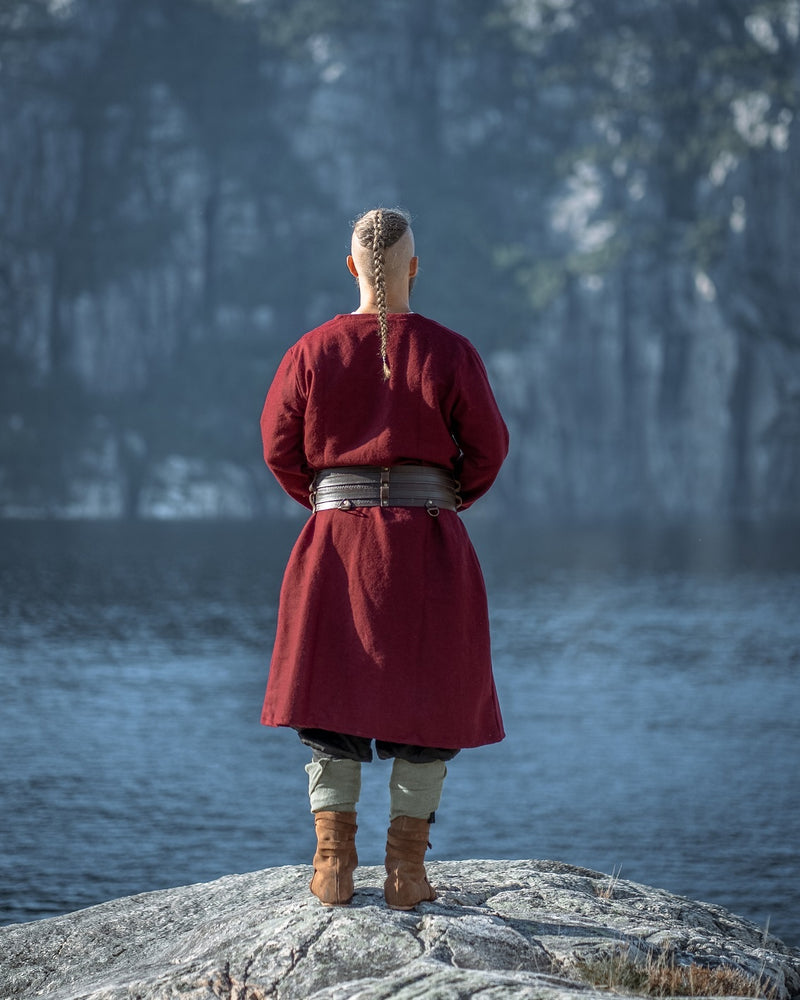 Kaftan Gustav, rood, wolmix