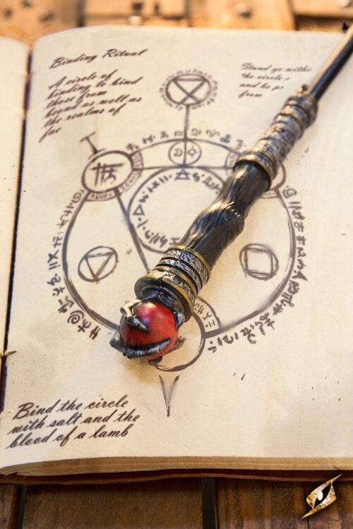 Toverstok Eldritch, zwart