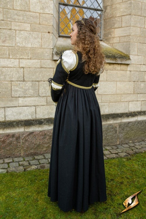 Italiensk gamurra, slutningen af det 15. århundrede, sort 