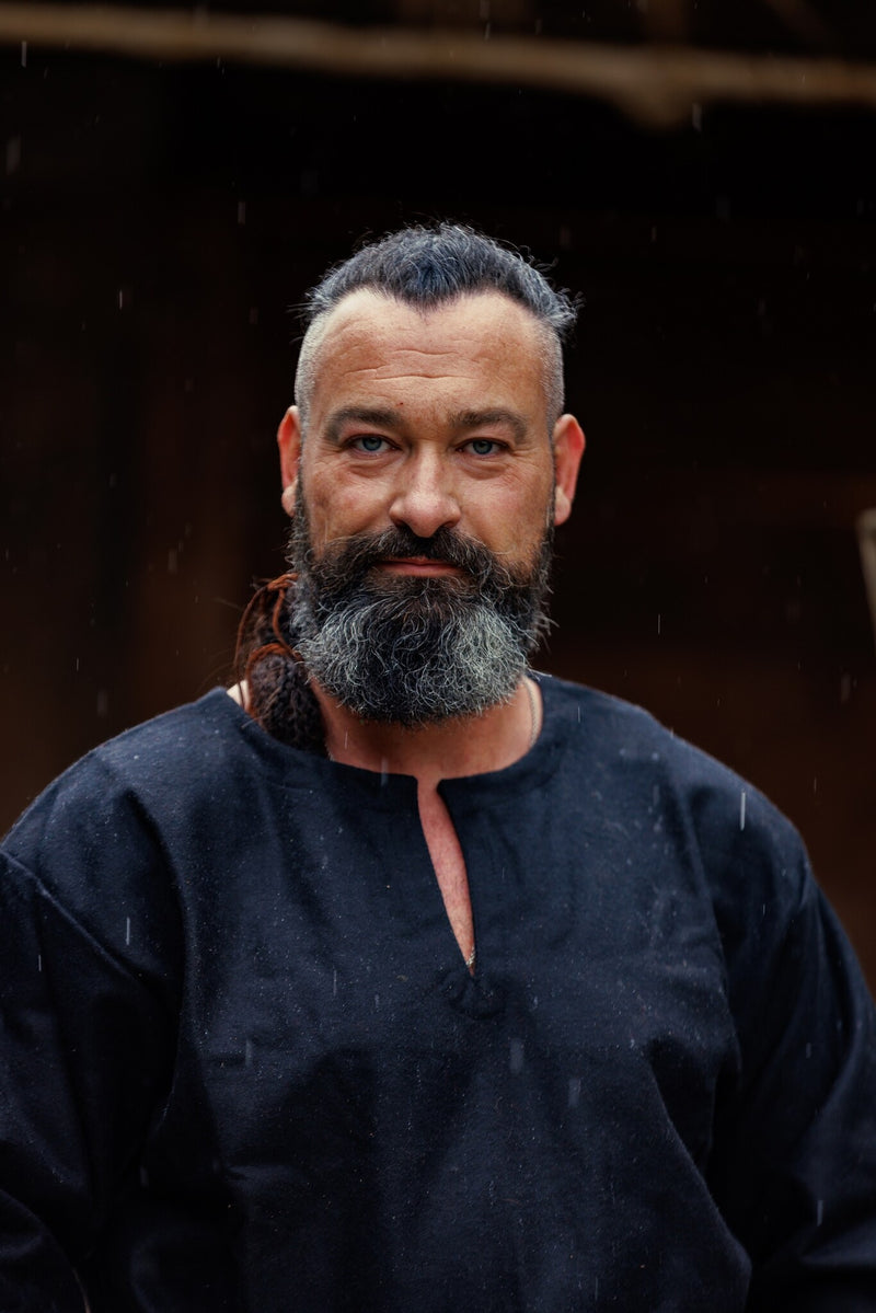 Tunika Folcart, svart, ullblandning 