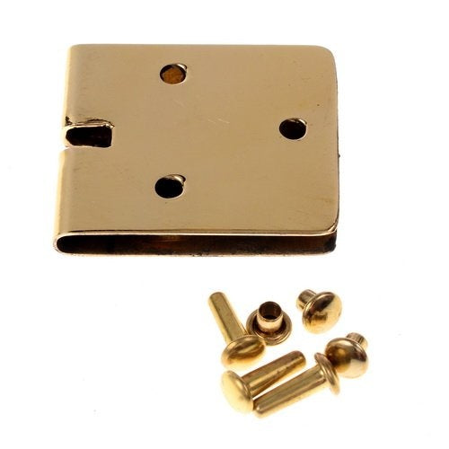 Gespplaatje 3 cm, brons