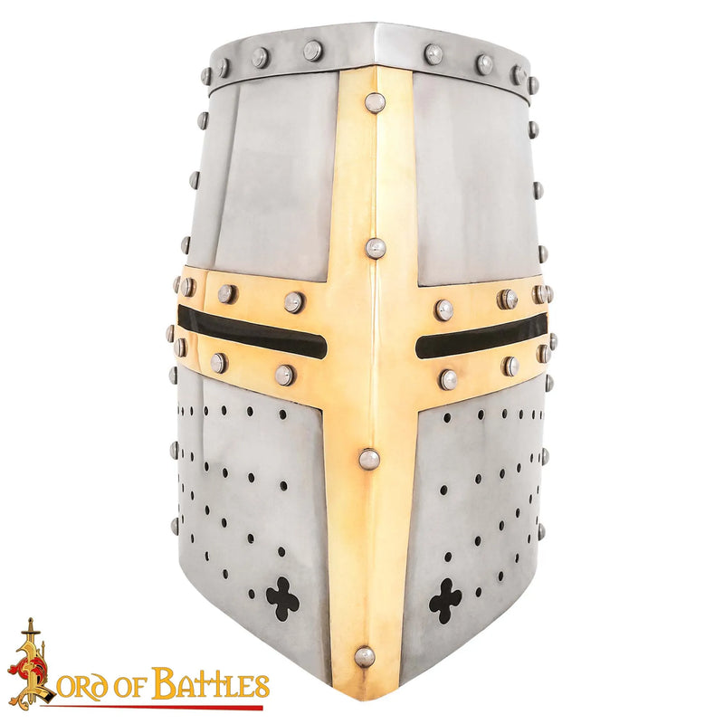 Korstogshjelm med messingvisir, 1,6 mm 