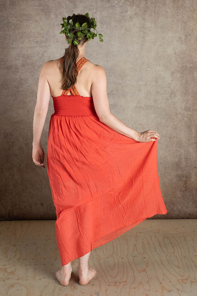 Gudinnan Klä Persefone, korallröd 