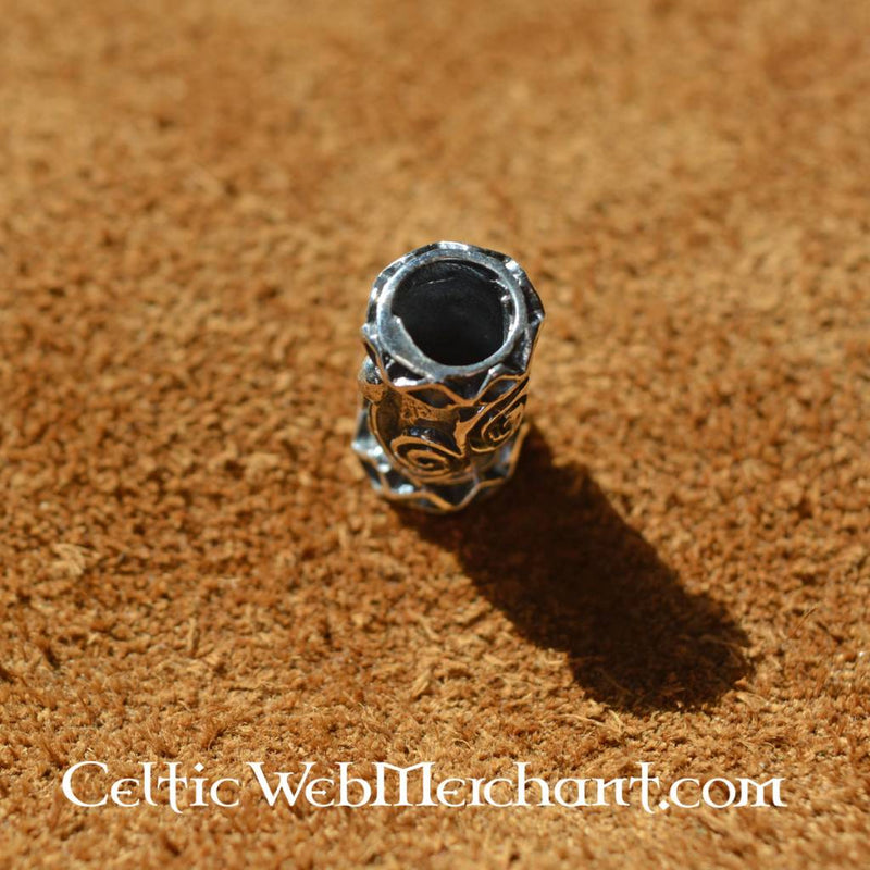 Silberner Wikinger Bartperle, Sterling silber 