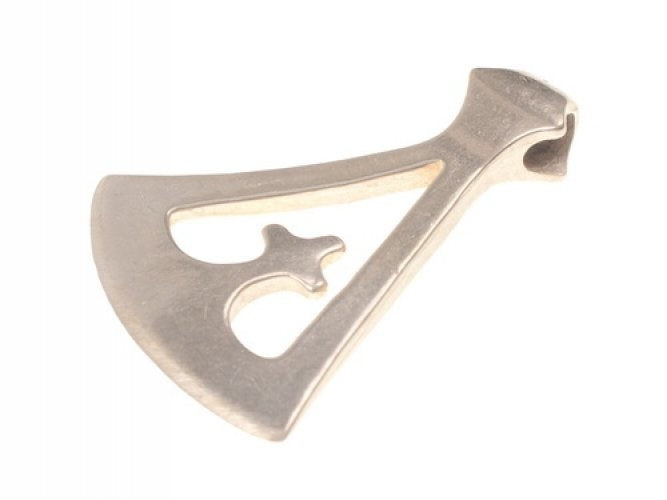 Pendentif hache Viking Gotland, bronze argenté 