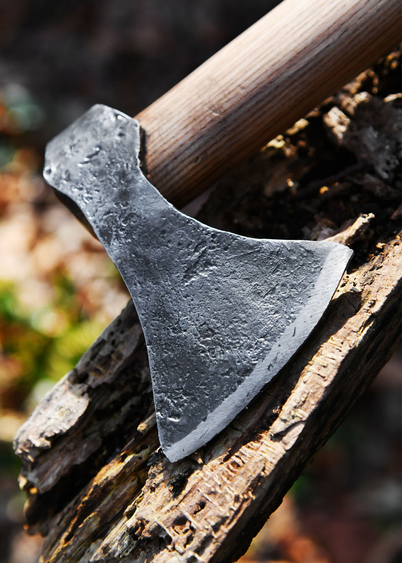 Viking hache, forgée à la main acier, type G, semi-tranchante 
