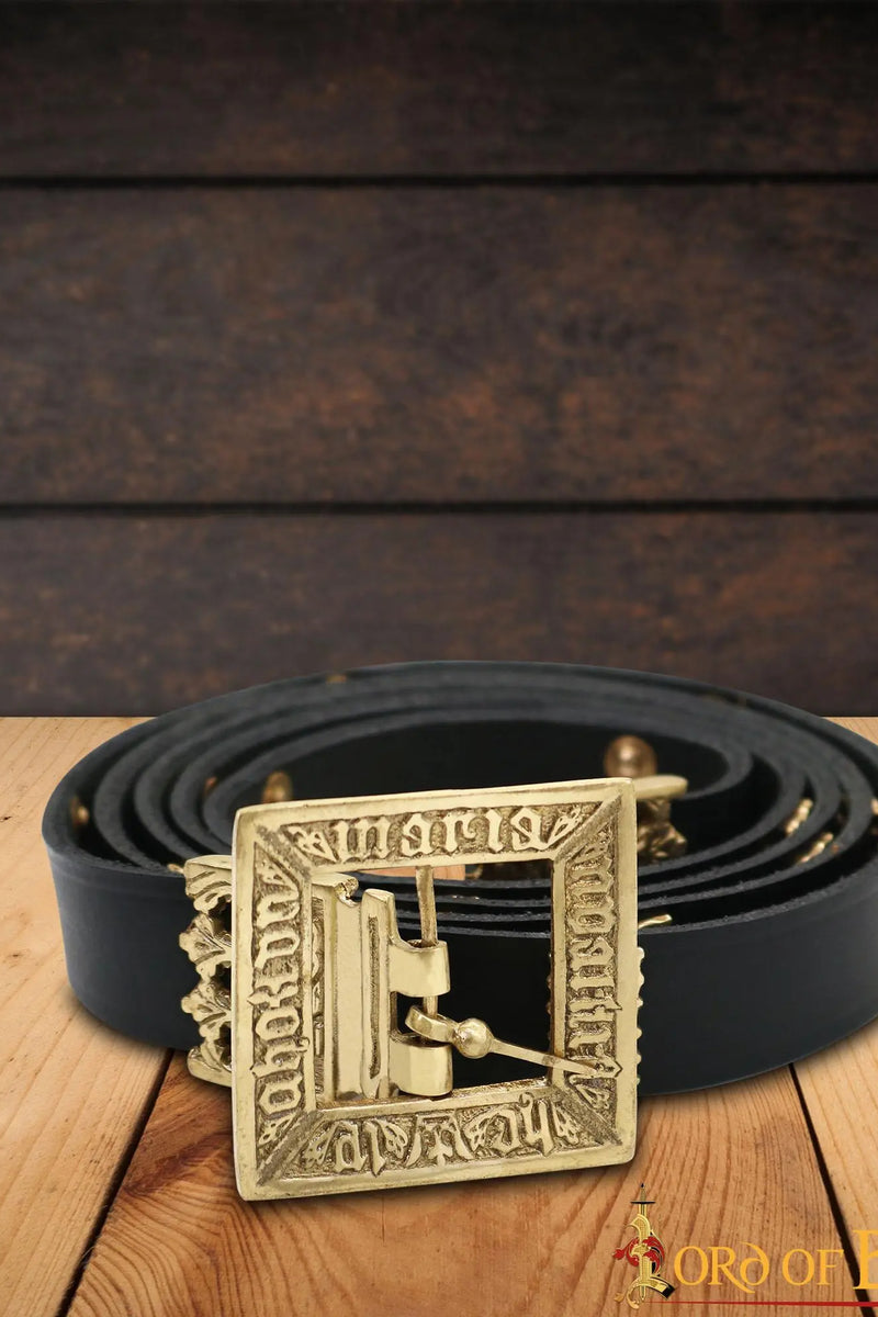 Medievale cintura Erik di Pomerania, nero, 130 cm 