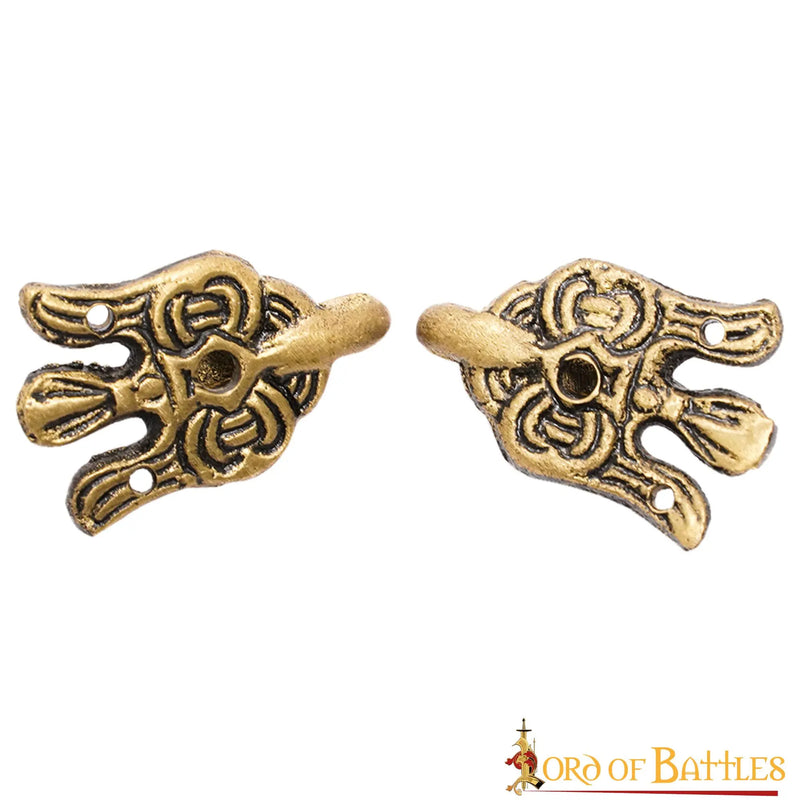 Haakjes voor beenwindsels Birka, messing