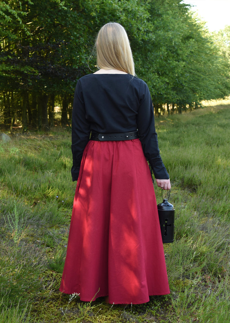 Middelalderlige bluse Aubrey, sort 