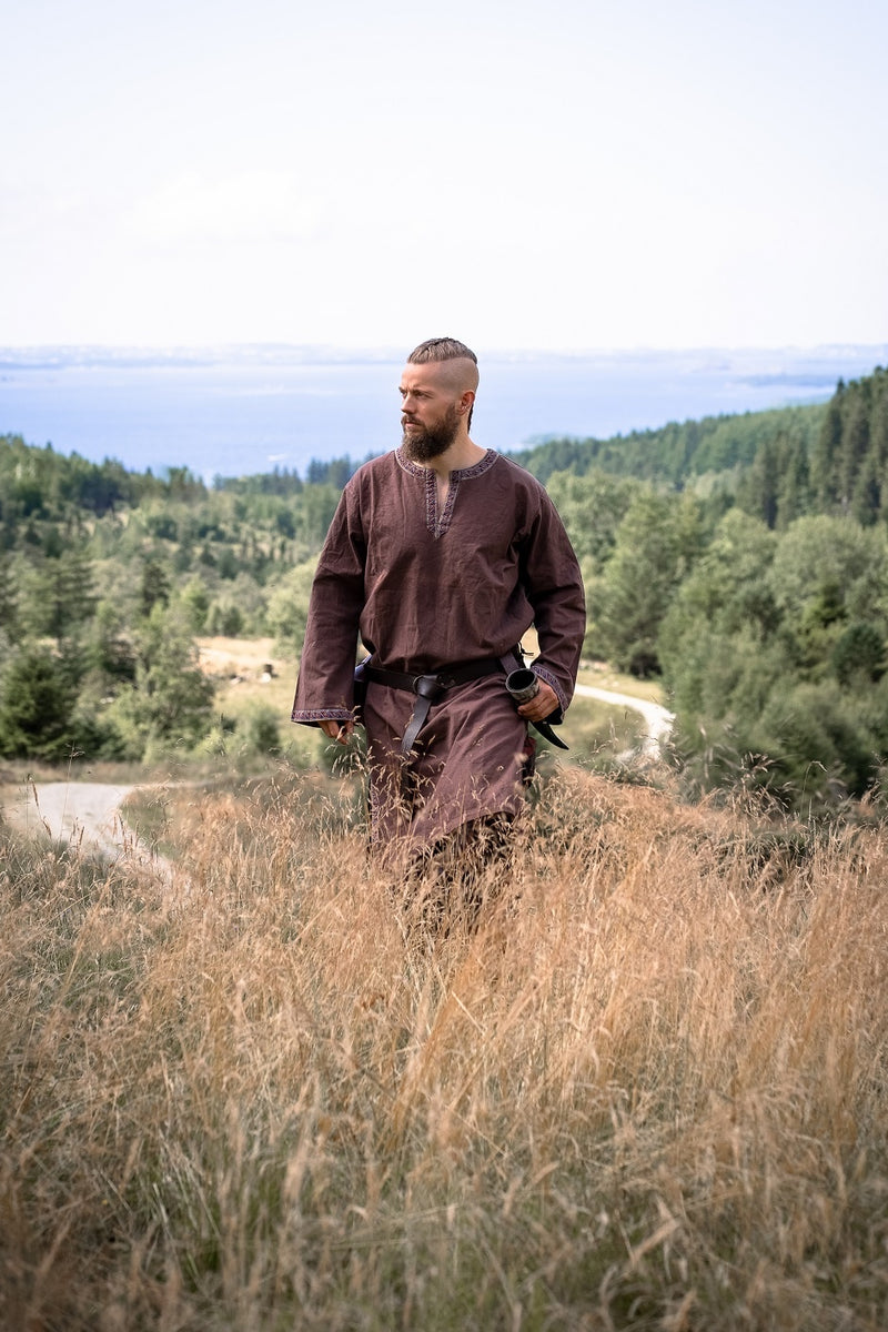 Keltische tuniek Finn, donkerbruin