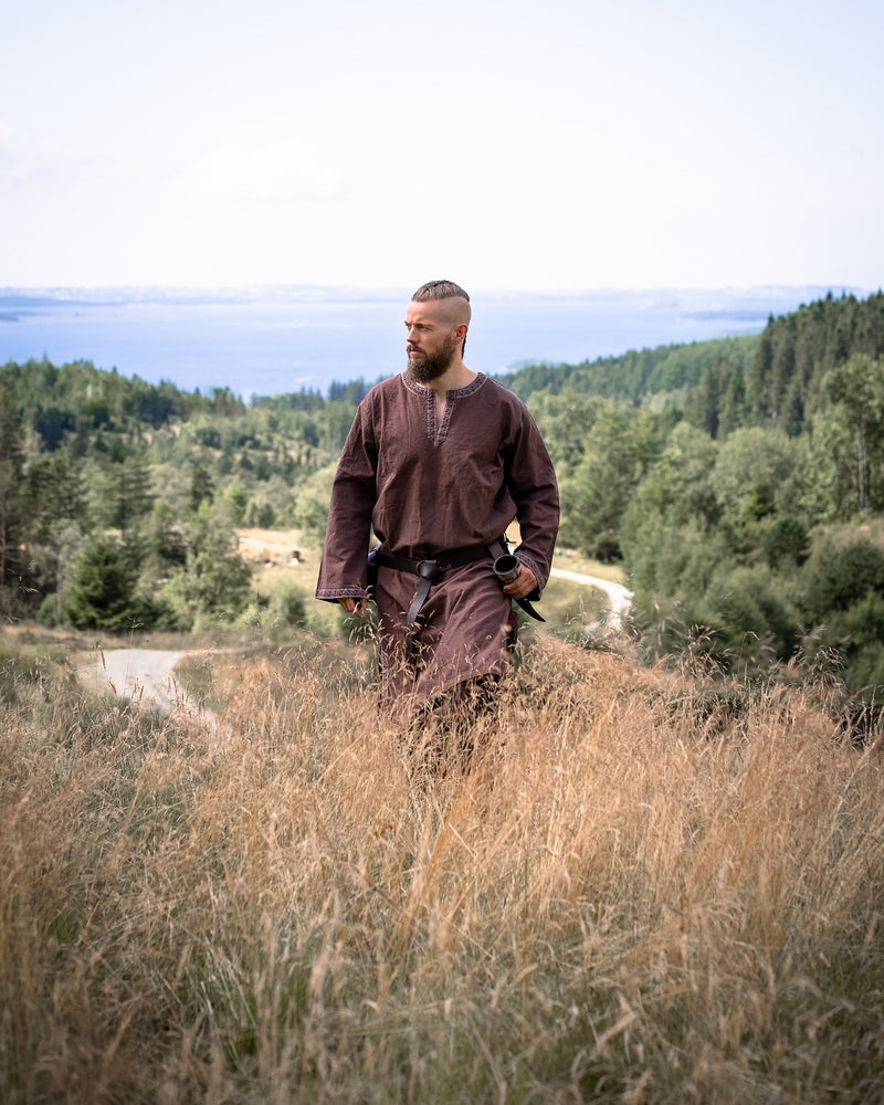 Keltische tuniek Finn, donkerbruin