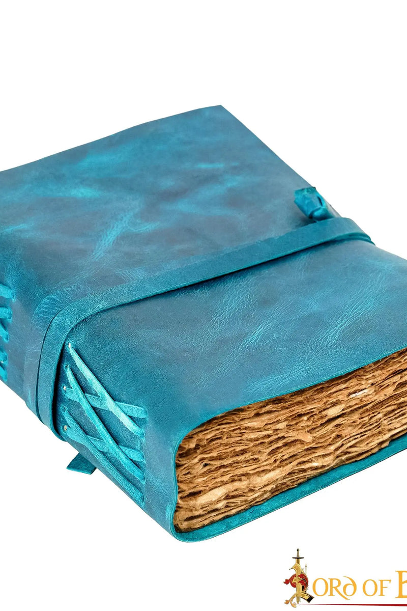 Leather journal fantasy, blue