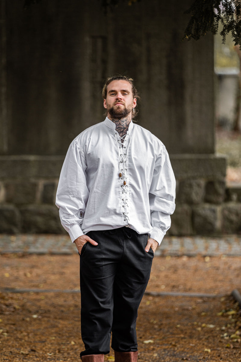 Średniowieczna koszula Dagwin, biała