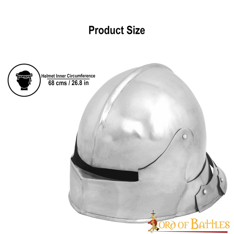 Tysk salad med nackskydd, 2 mm (battle-ready) 