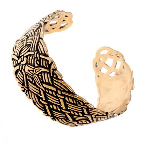 Brede Oud-Ierse armband, brons