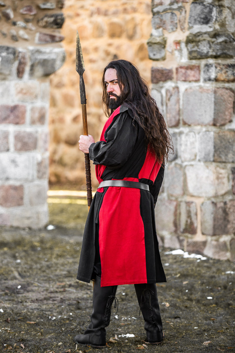 Overkleed, geruit, zwart-rood