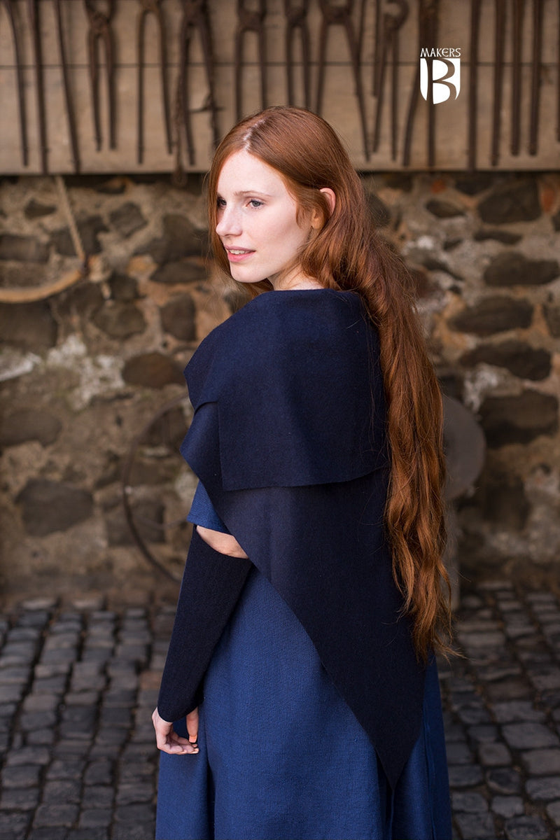 Schort Bertrude, blauw