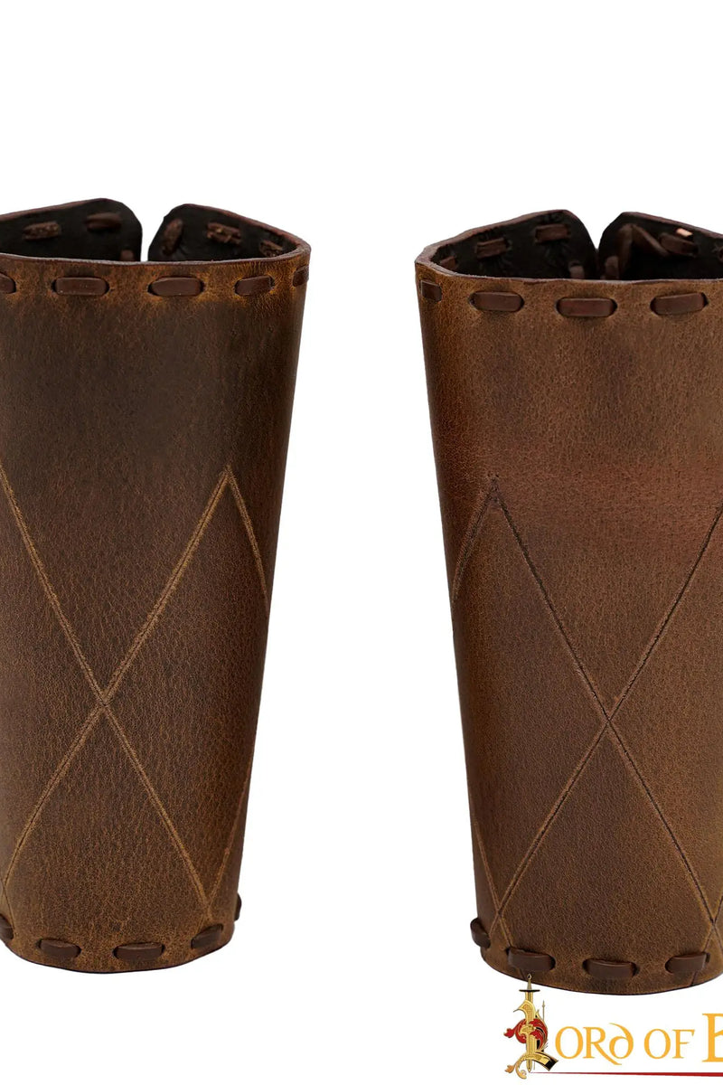 Robin leren bracers, onderarmbeschermers