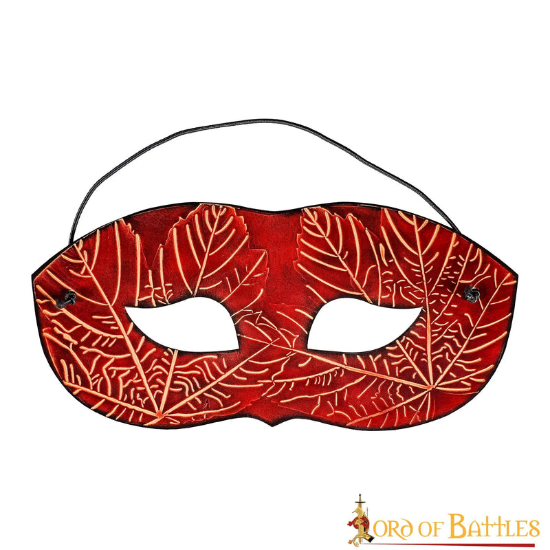 Leren masker Nessa, rood