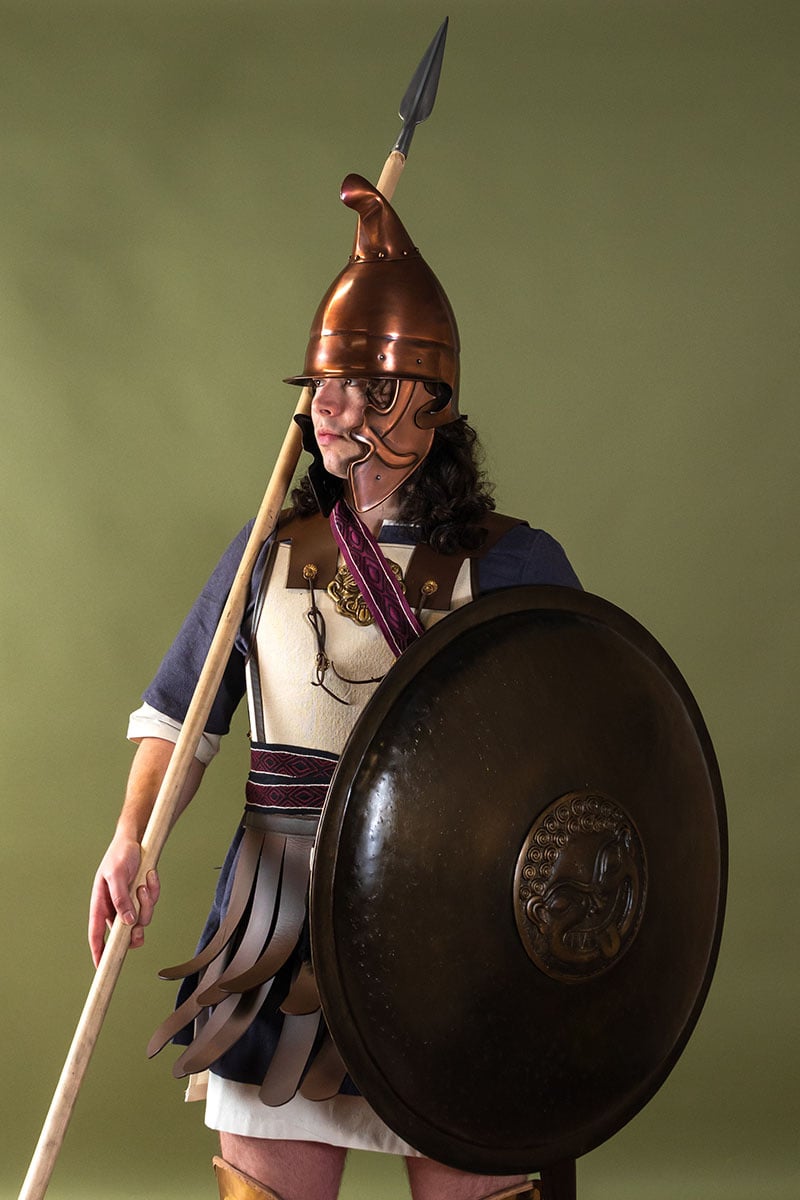 Casco de hoplita tracio, 1.3 mm 