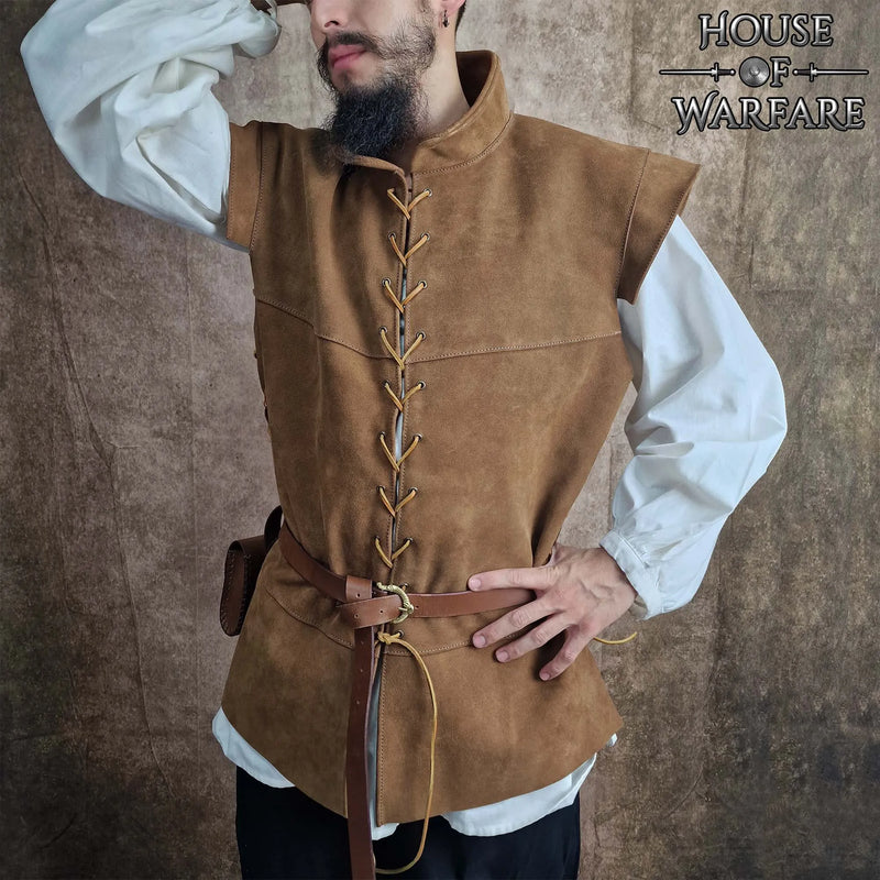 Philip, manteau de buffle du XVIIe siècle, brun 