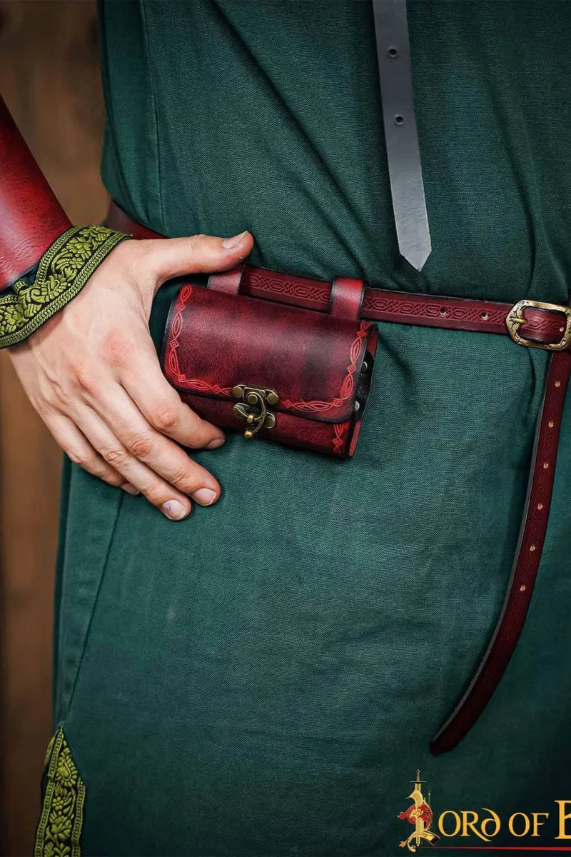 Magischer Getränketasche mit 4 Flaschen, rot