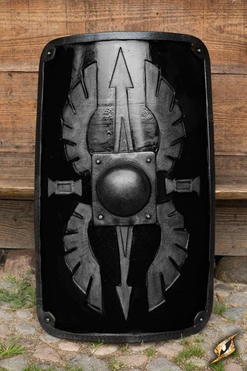 LARP Romeinse scutum, zwart