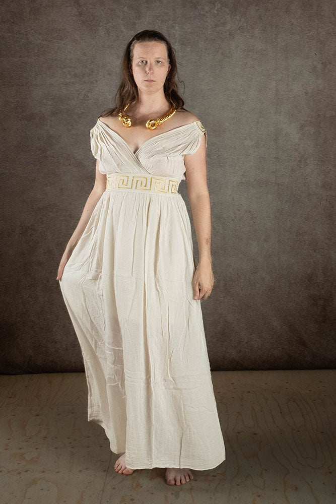 Godinnen jurk Penelope, crème