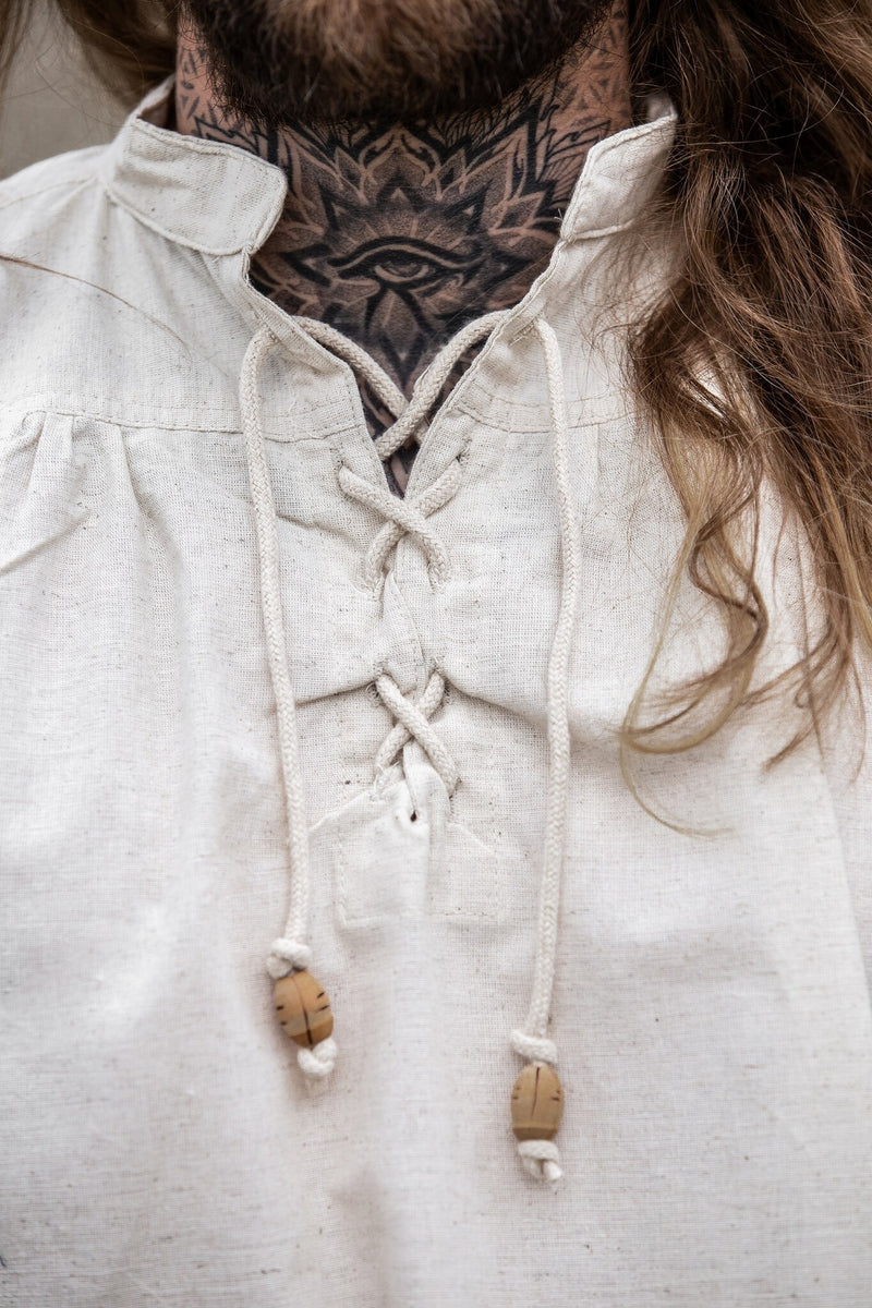 Middeleeuws hemd Louis, creme