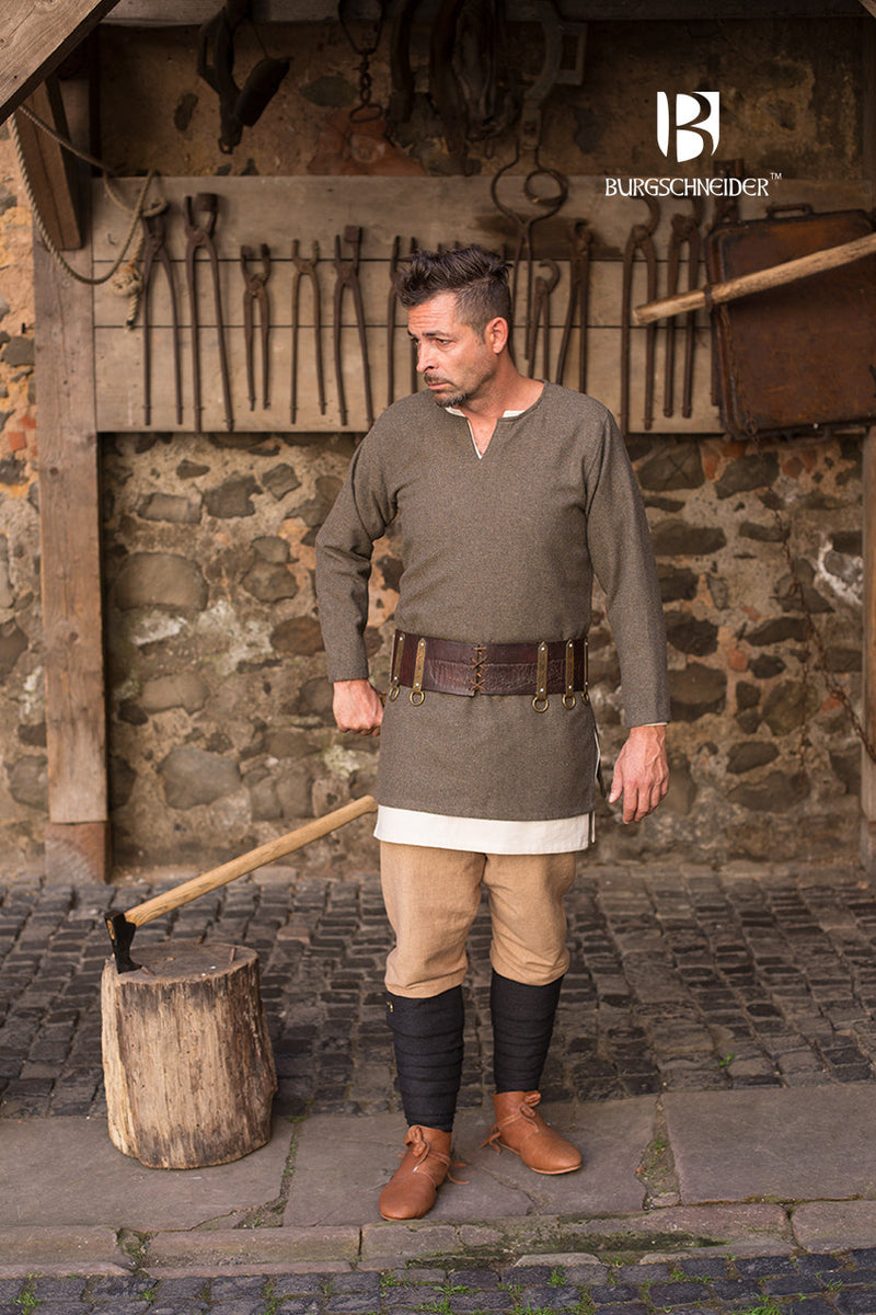 Vissengraattuniek Tyr, olijfgrijs, wolmix