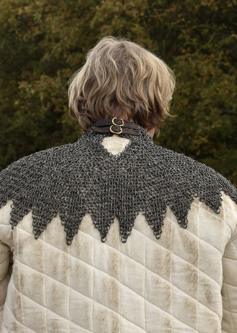 Bisschopsmantel maliënkraag geklonken ronde ringen, 8 mm