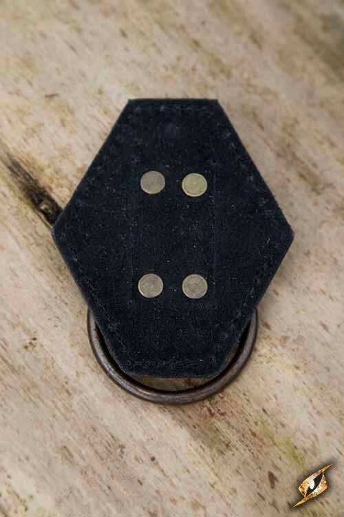 LARP zwaardhouder met ring, bruin