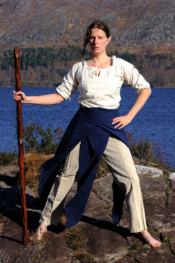 Trä Quaterstaff, 150 cm, Lajv skumvapen 