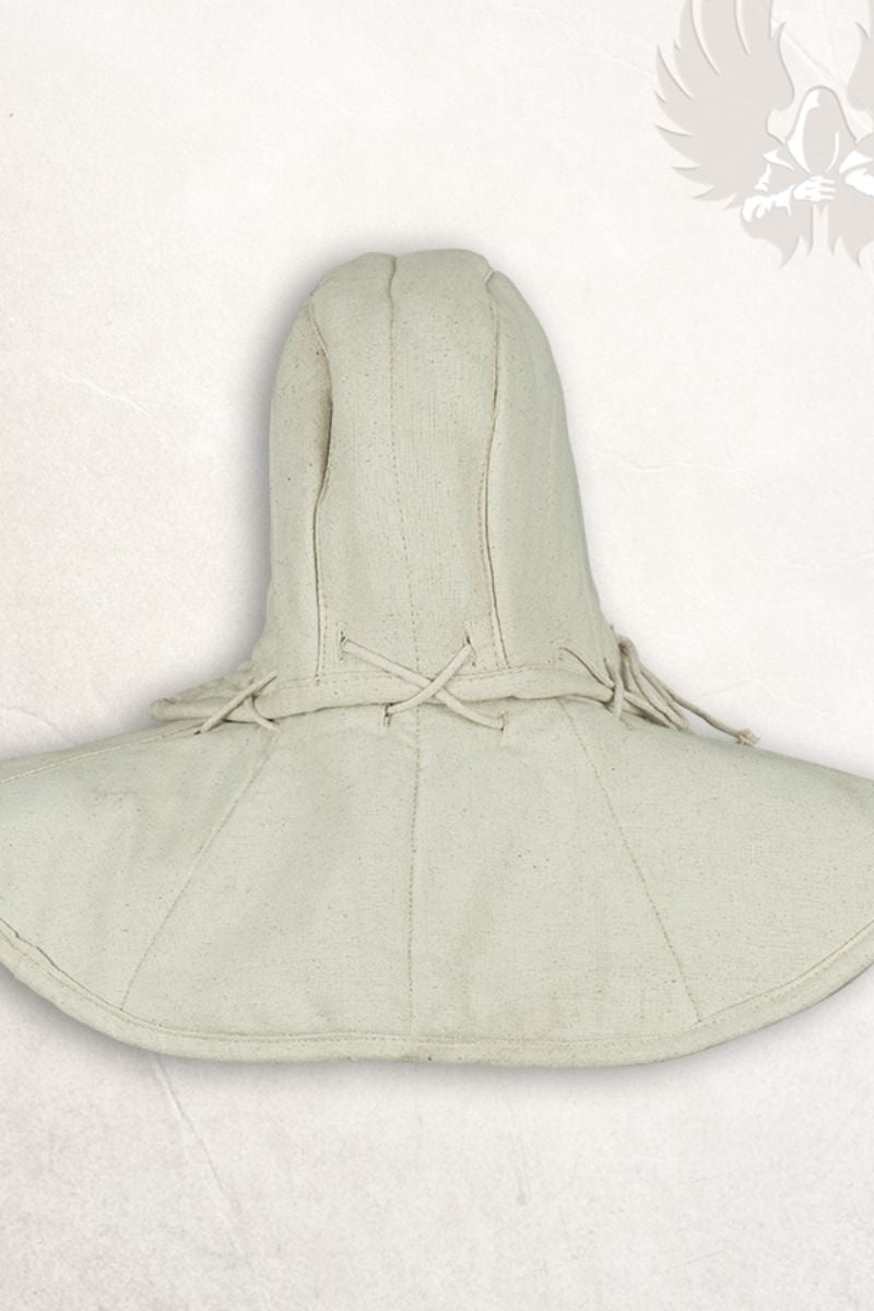 Gambeson Aulber -Creme mit Motorhaube und Kragen