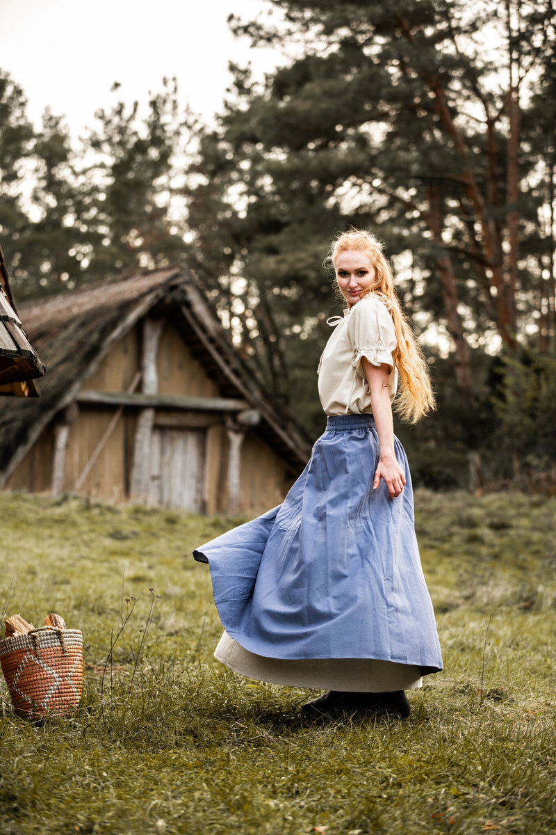 Medieval falda Elise, azul 