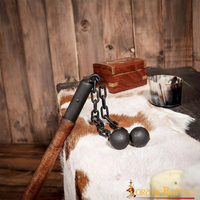 Double medieval flail, semi-sharp