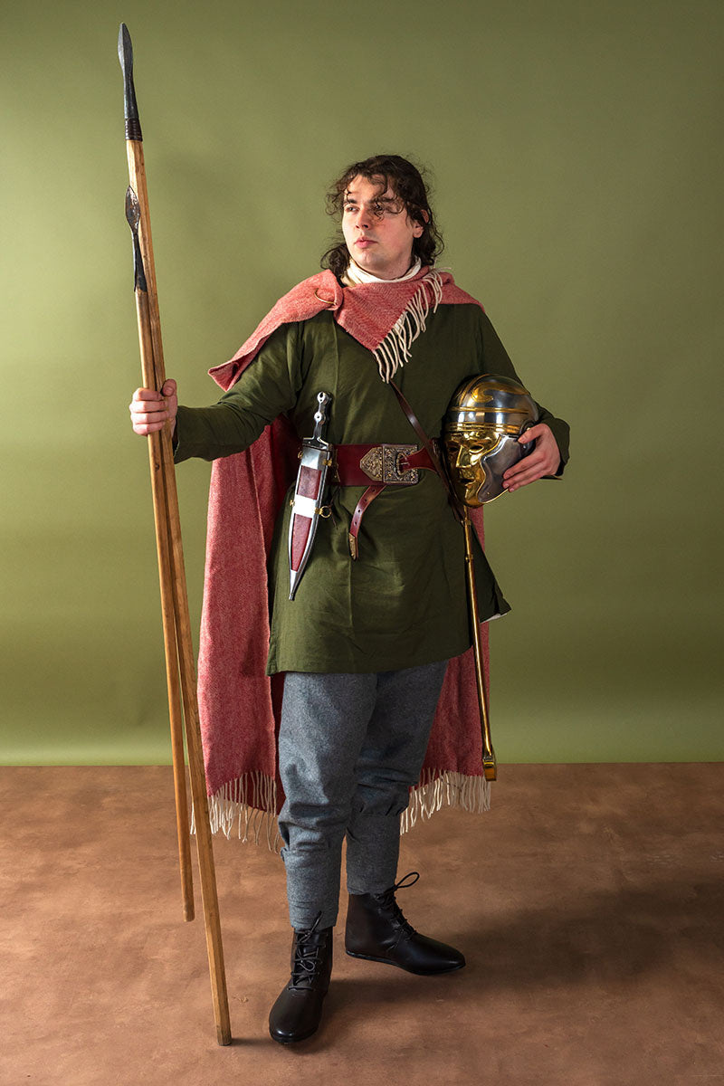 100% wełniany koc / płaszcz, bachor rybacki, rdza