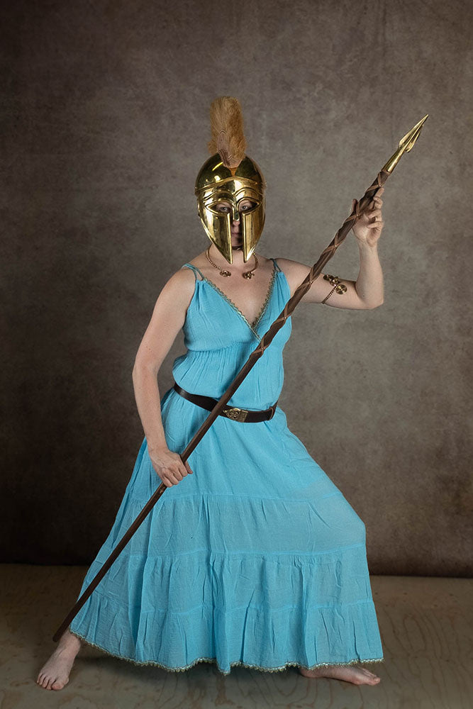 Godinnen Jurk Athena, turquoise