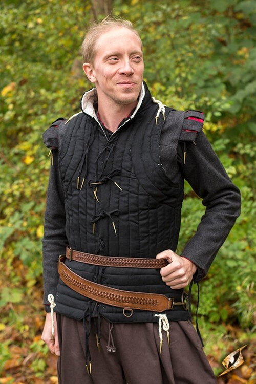 Gevlochten zwaardriem, bruin