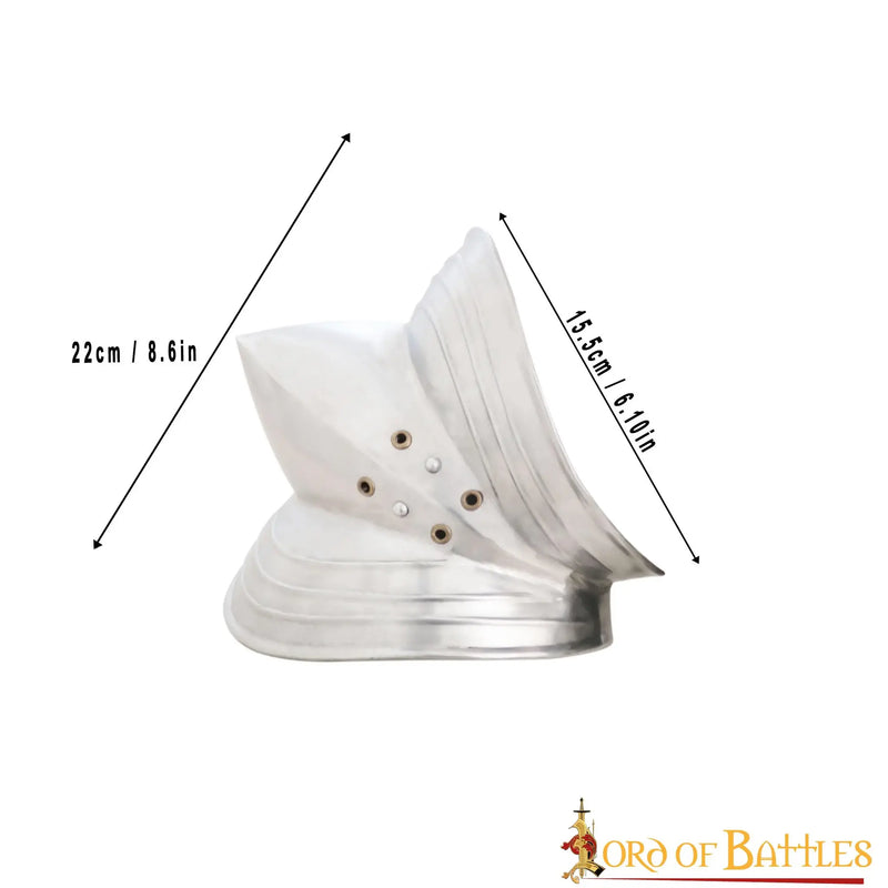 Coudières allemandes du 15ème siècle, armure de coude, 1,6 mm 