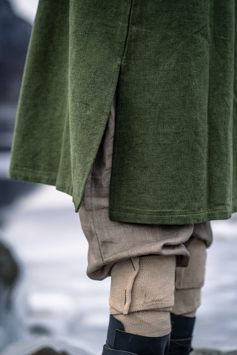 Viking tunika tunika Snorri, grön 