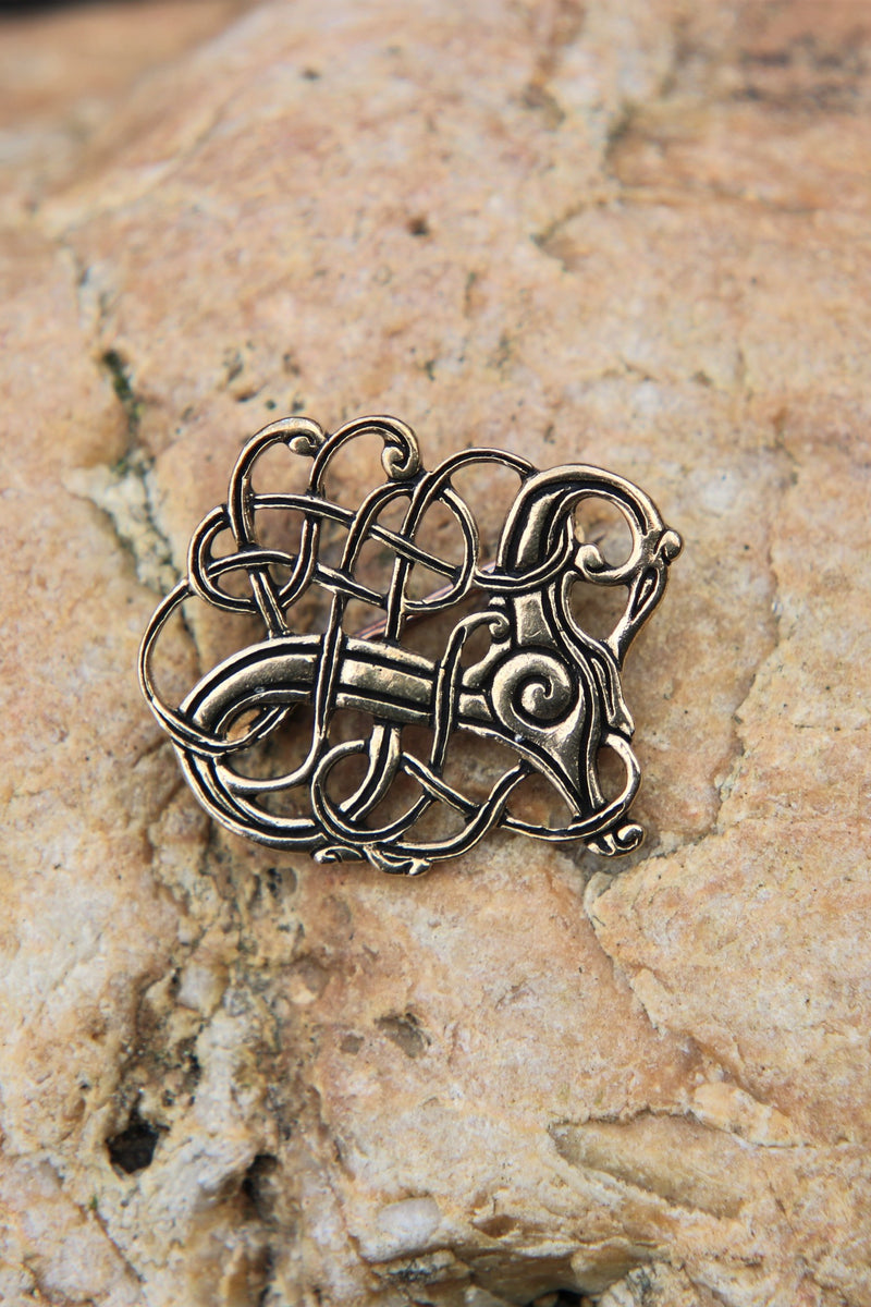 Vikingbroche Lindholm Hoeje, brons