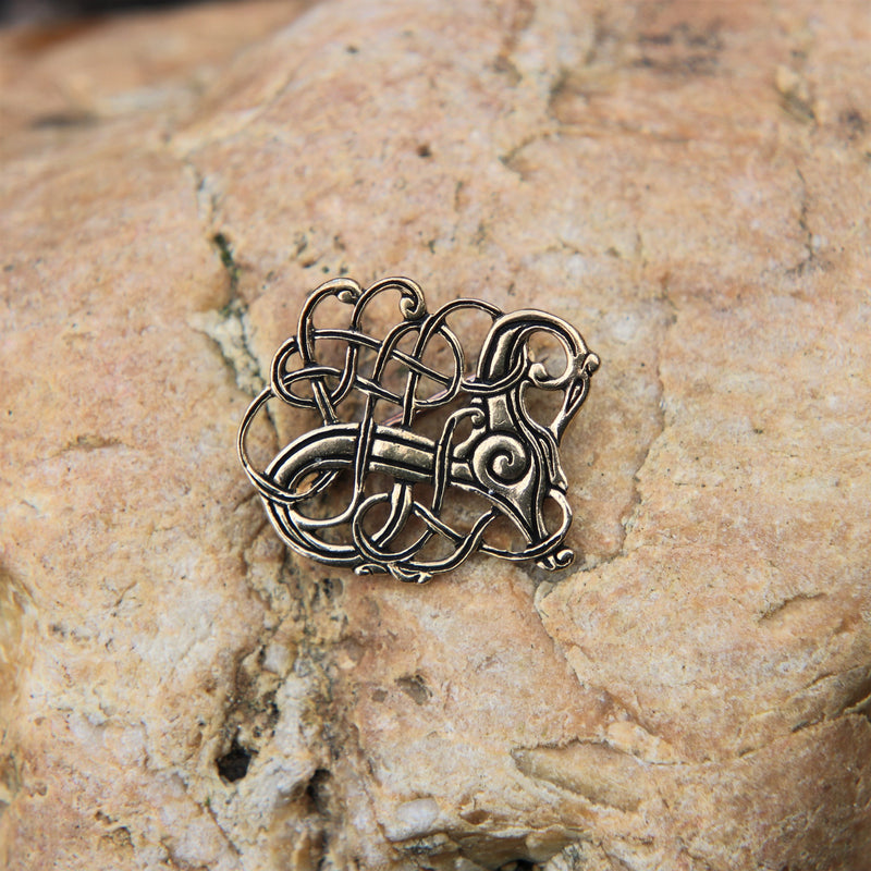 Vikingbroche Lindholm Hoeje, brons