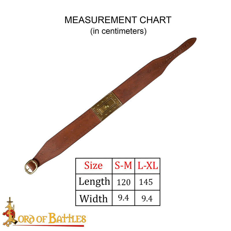 Barbarian bälte, brun 