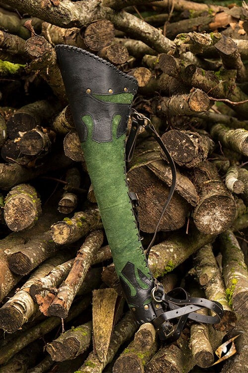 Pijlenkoker Atilla, zwart-groen