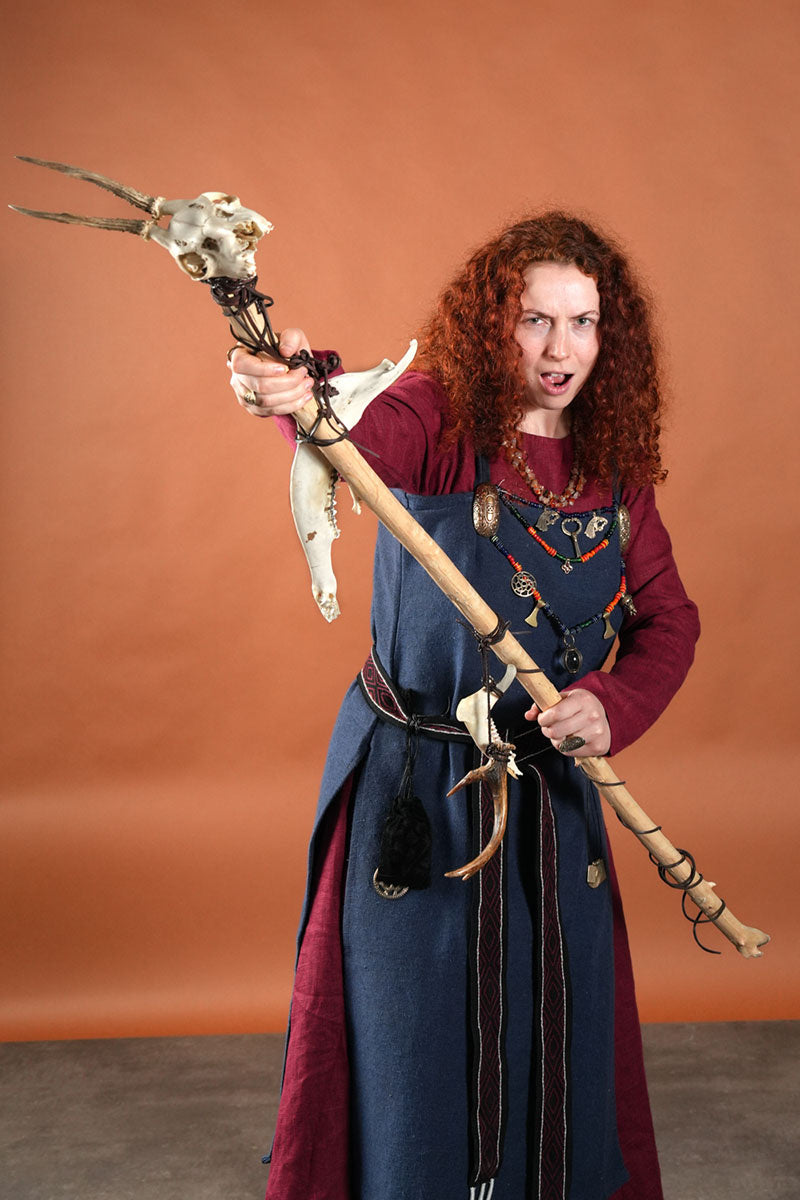 Crâne de cerf avec bois et mâchoires 