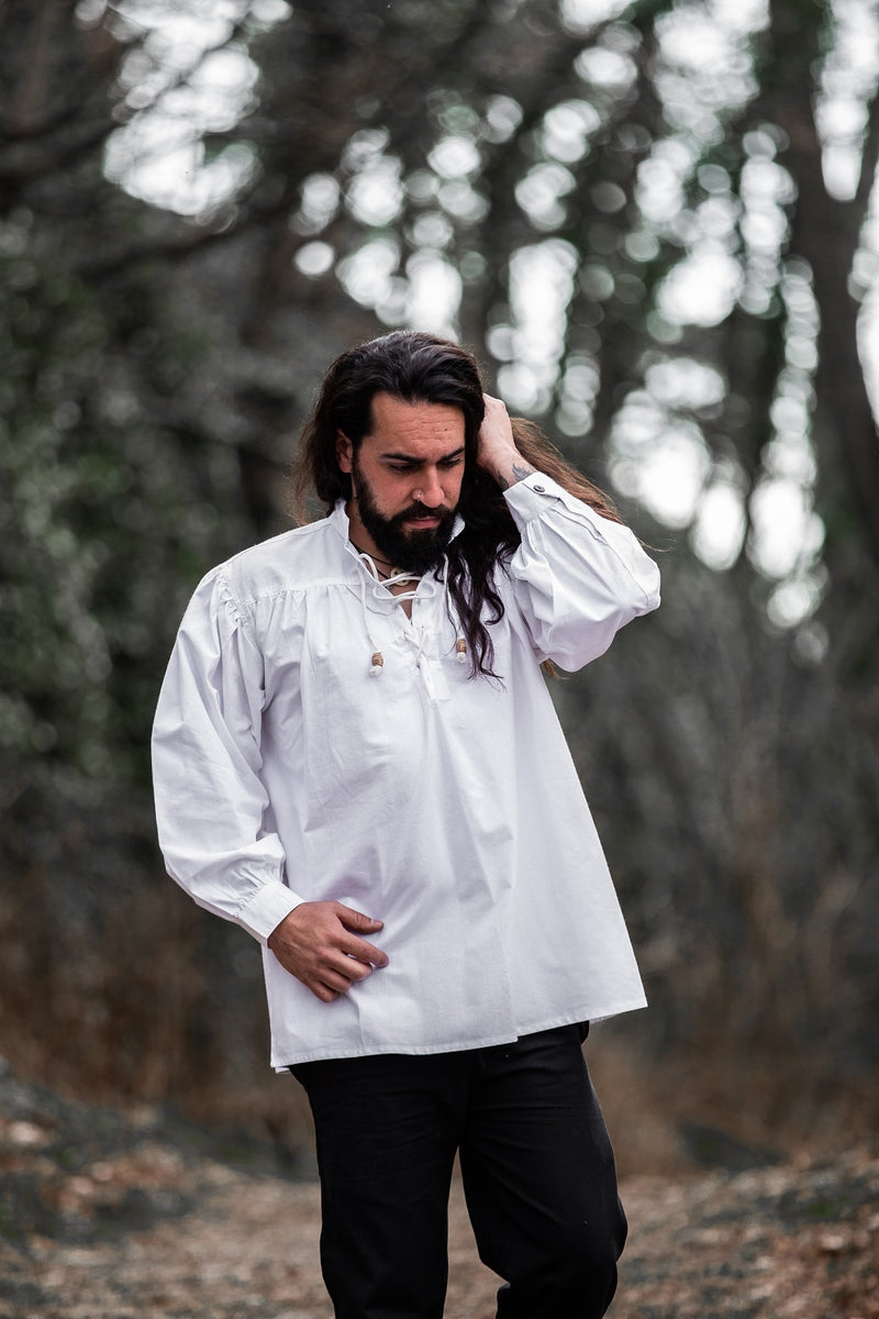 Medeltida skjorta, vit 