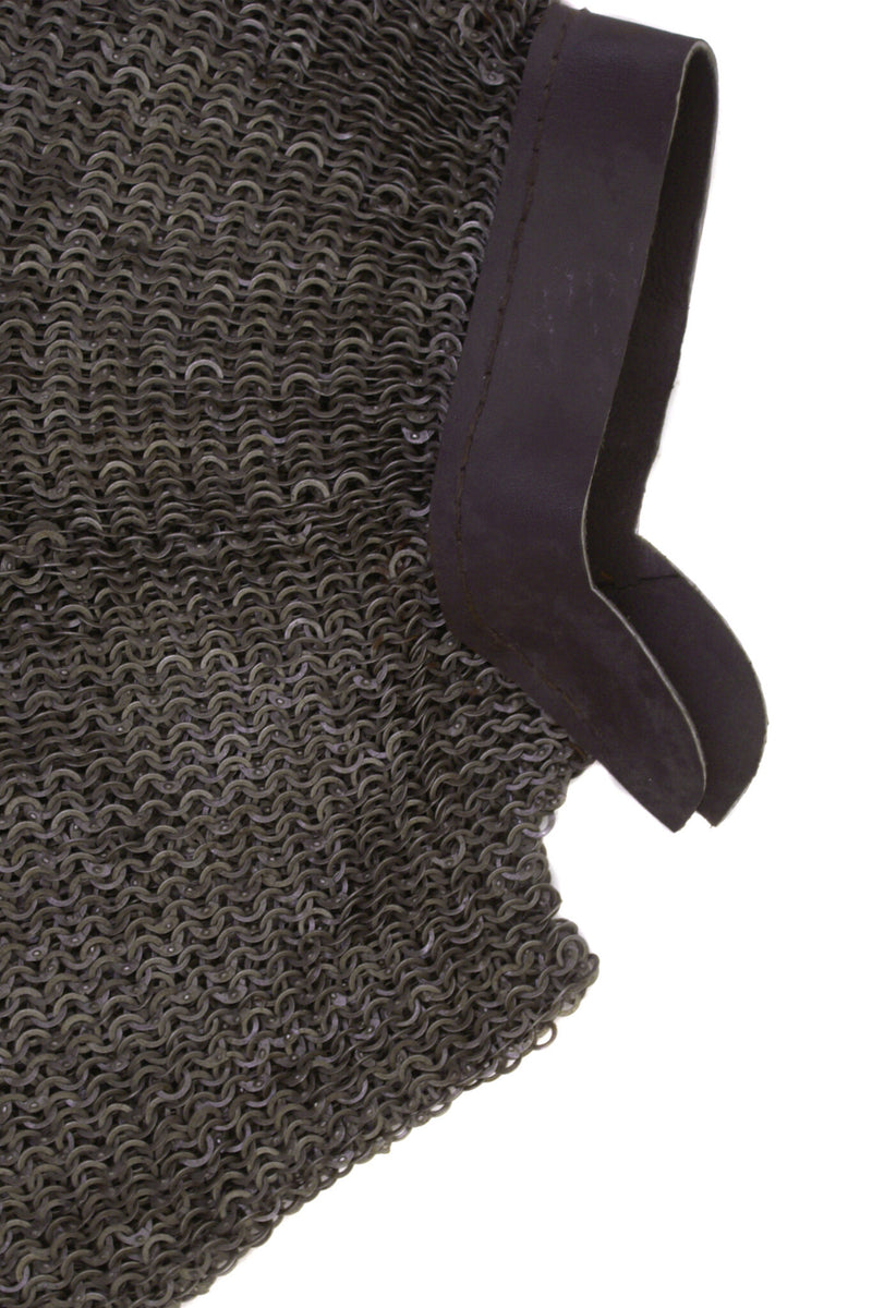 Camail, Helmbrünne, unbehandelt, Flachringe - Rundnieten, 8 mm 