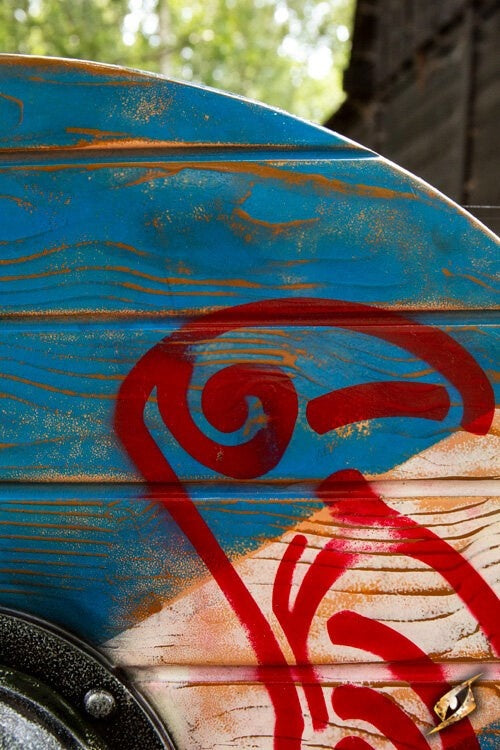 LARP Viking round shield Odin's raven